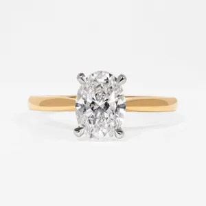 PARIS 1.50ct | Oval Solitaire Lab Diamond Set in 18ct Gold