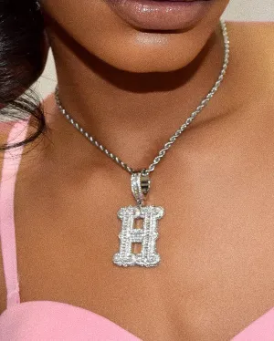 Plush Initial with Rope Chain