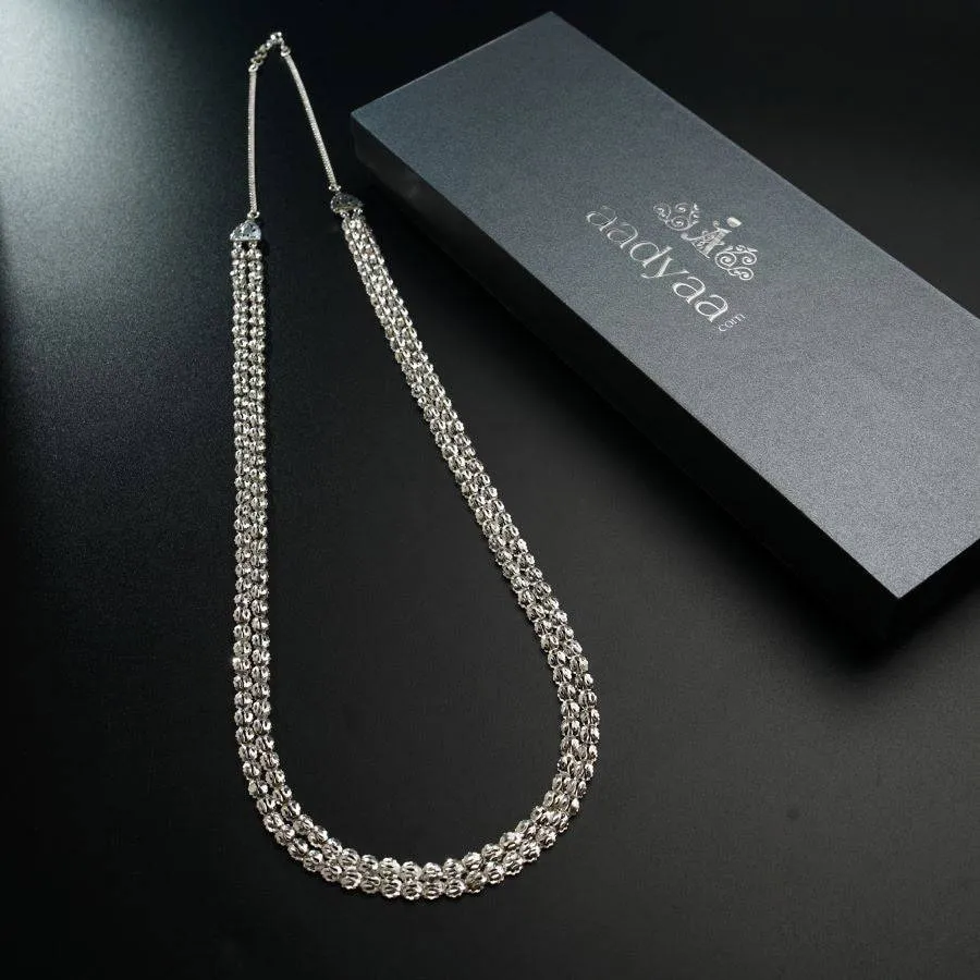 Pohe haar : Two Layers , Silver finish