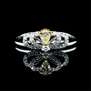 PREORDER | Yellow Crown Diamond Ring 14kt