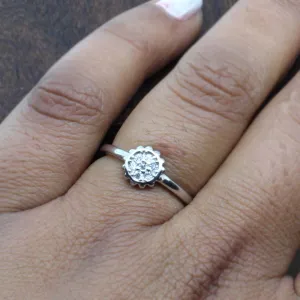 Real Silver Ring Platinum Finish