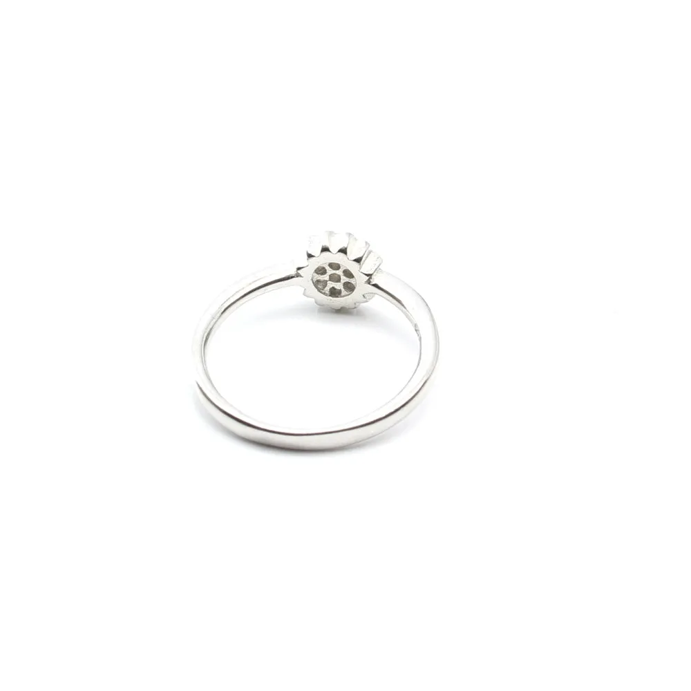 Real Silver Ring Platinum Finish