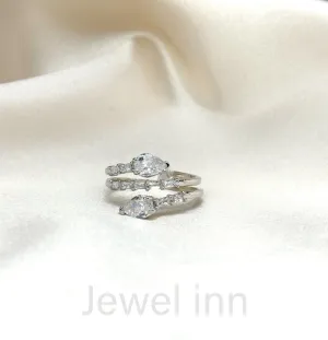 Silver snake ring