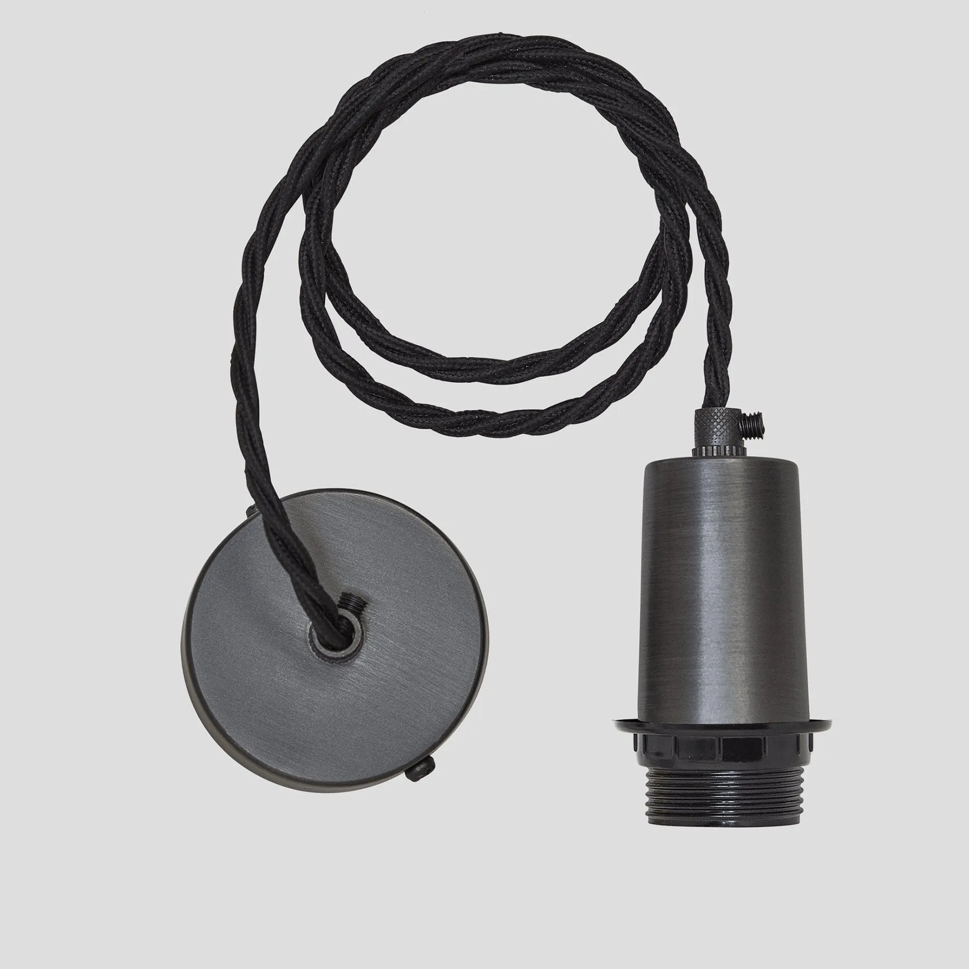 Sleek Cone Pendant - 12 Inch - Brass