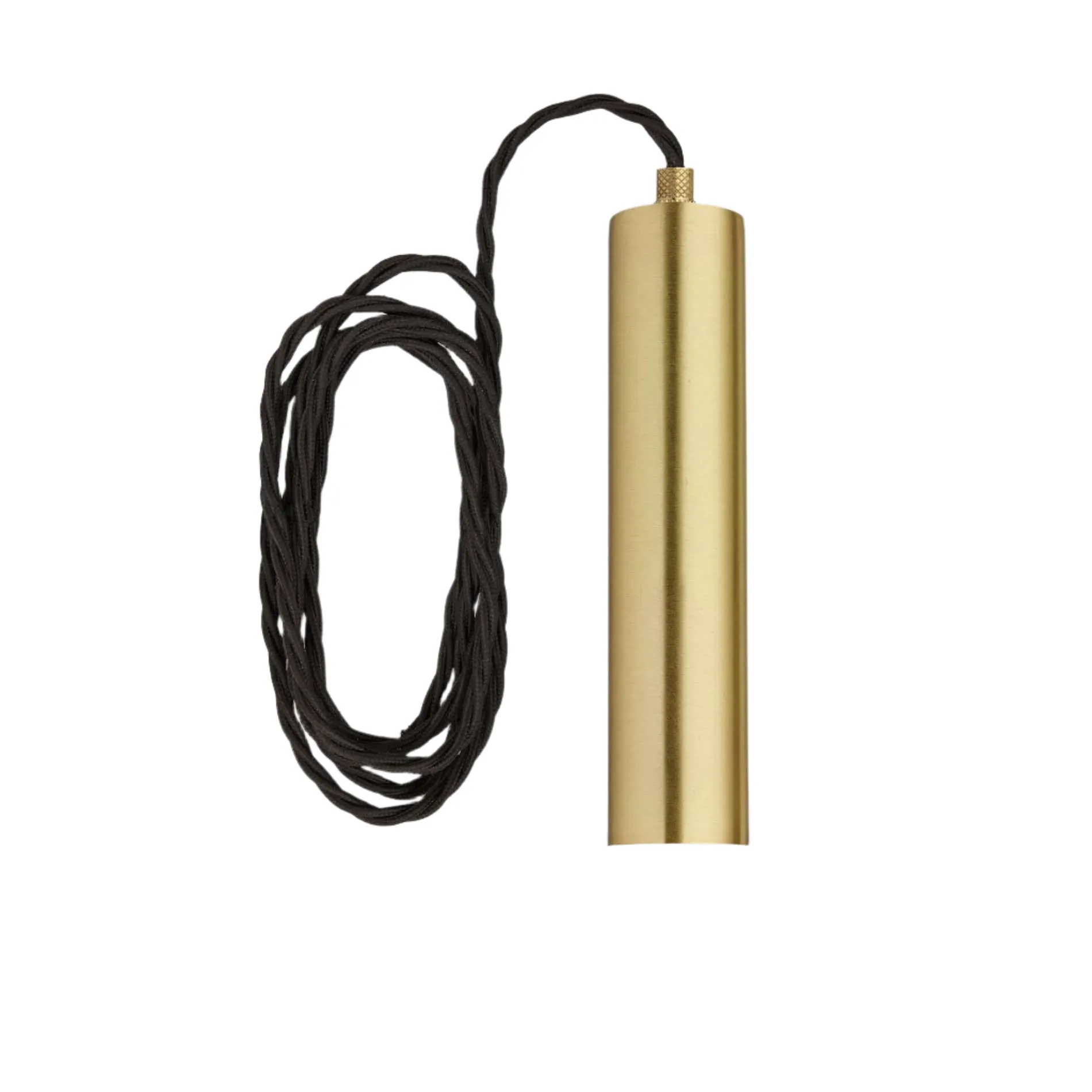 Sleek Cylinder 3 Wire Cluster Lights - Brass