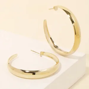 Smooth Circle Hoop Earrings