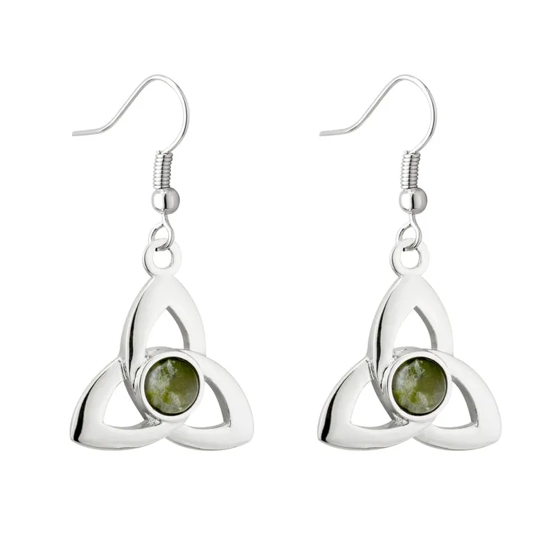 Solvar Connemara Marble Trinity Earrings