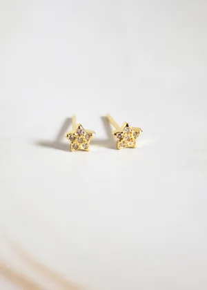 Sparkle Star Post Earrings