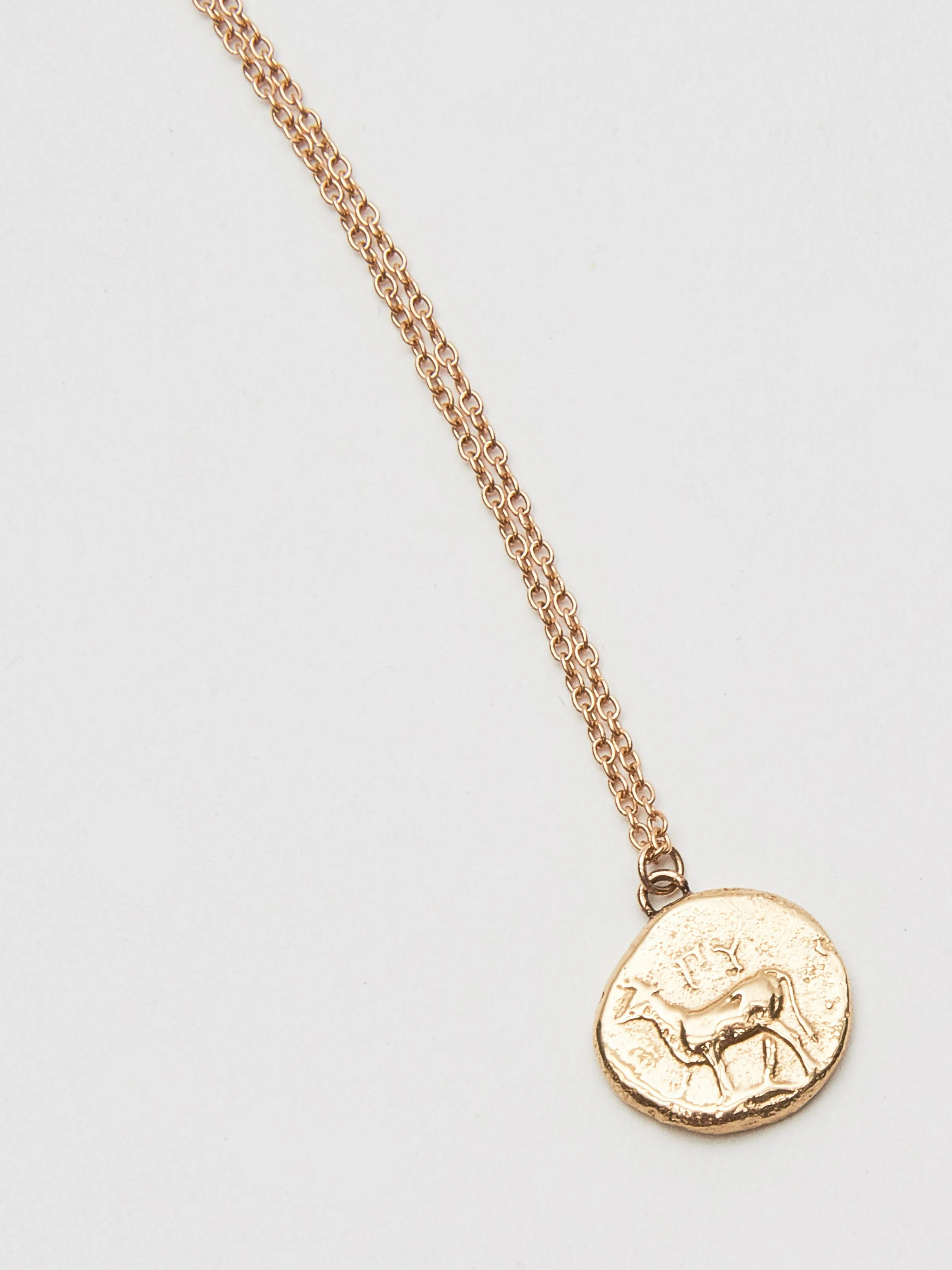 Stag Greek Coin Pendant