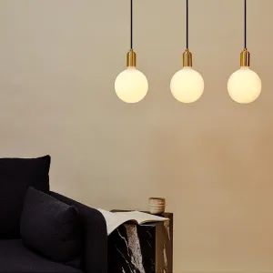 Tala Linear Triple Pendant with Sphere IV LED Bulbs