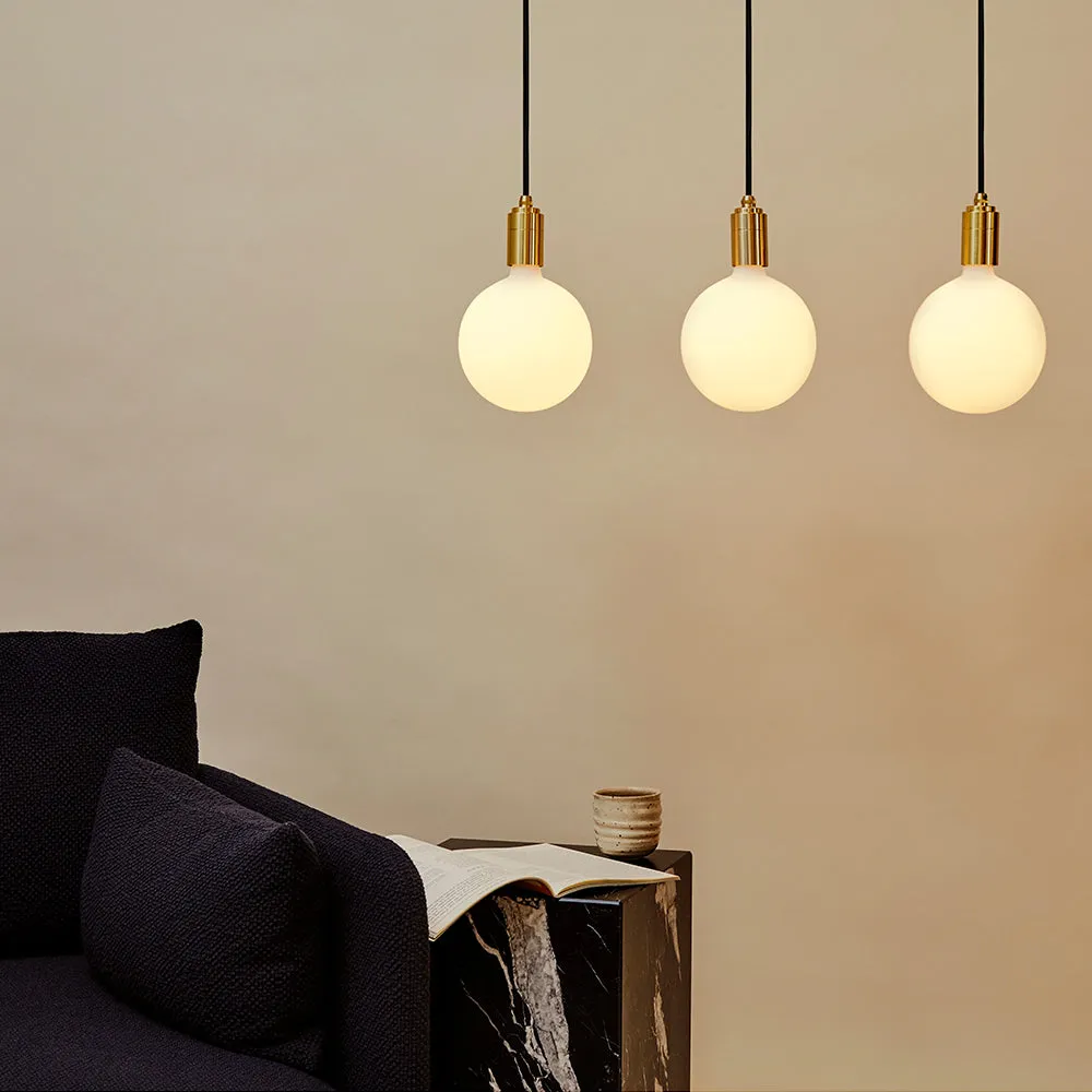 Tala Linear Triple Pendant with Sphere IV LED Bulbs