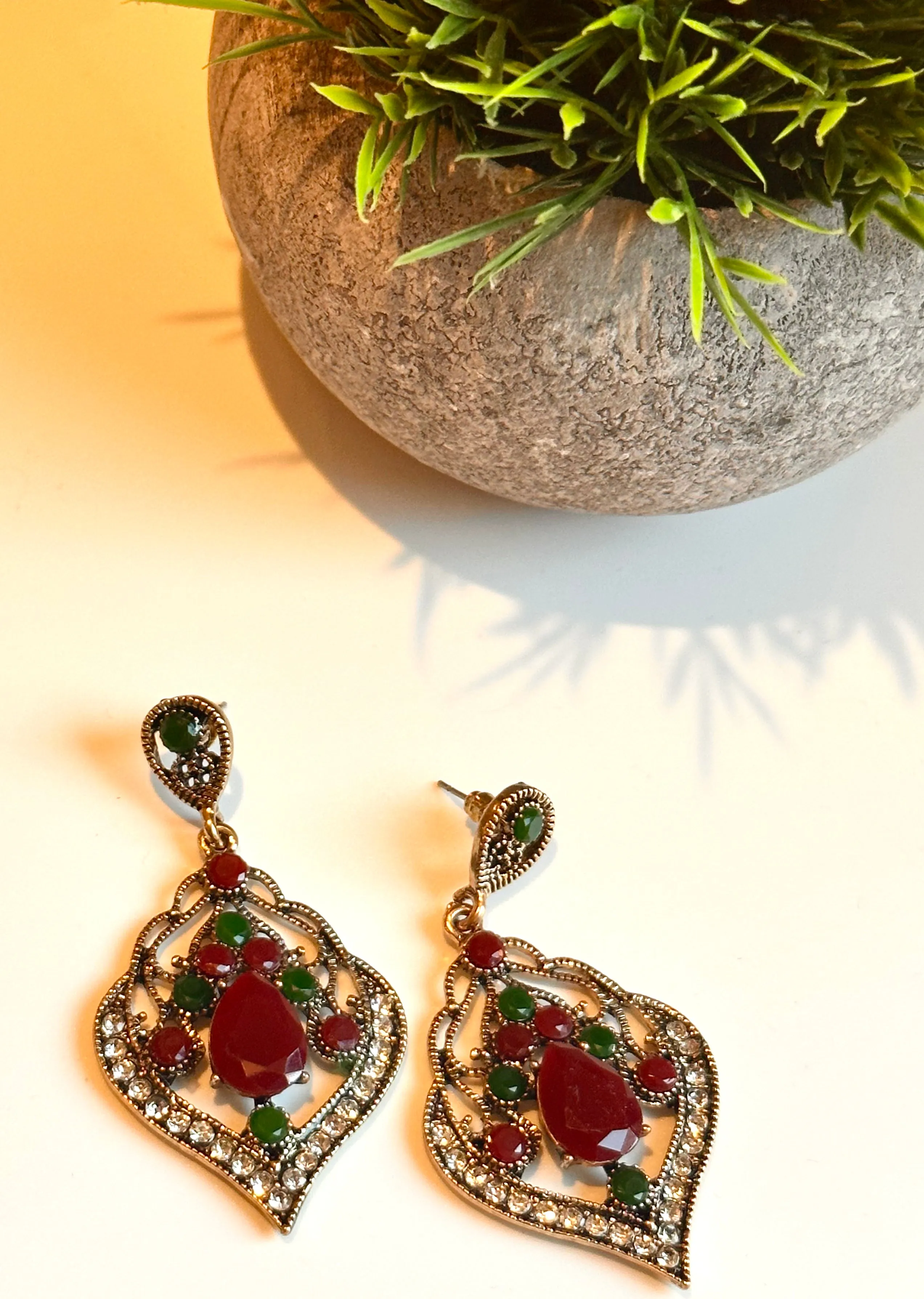 Timeless Charm Red Earrings
