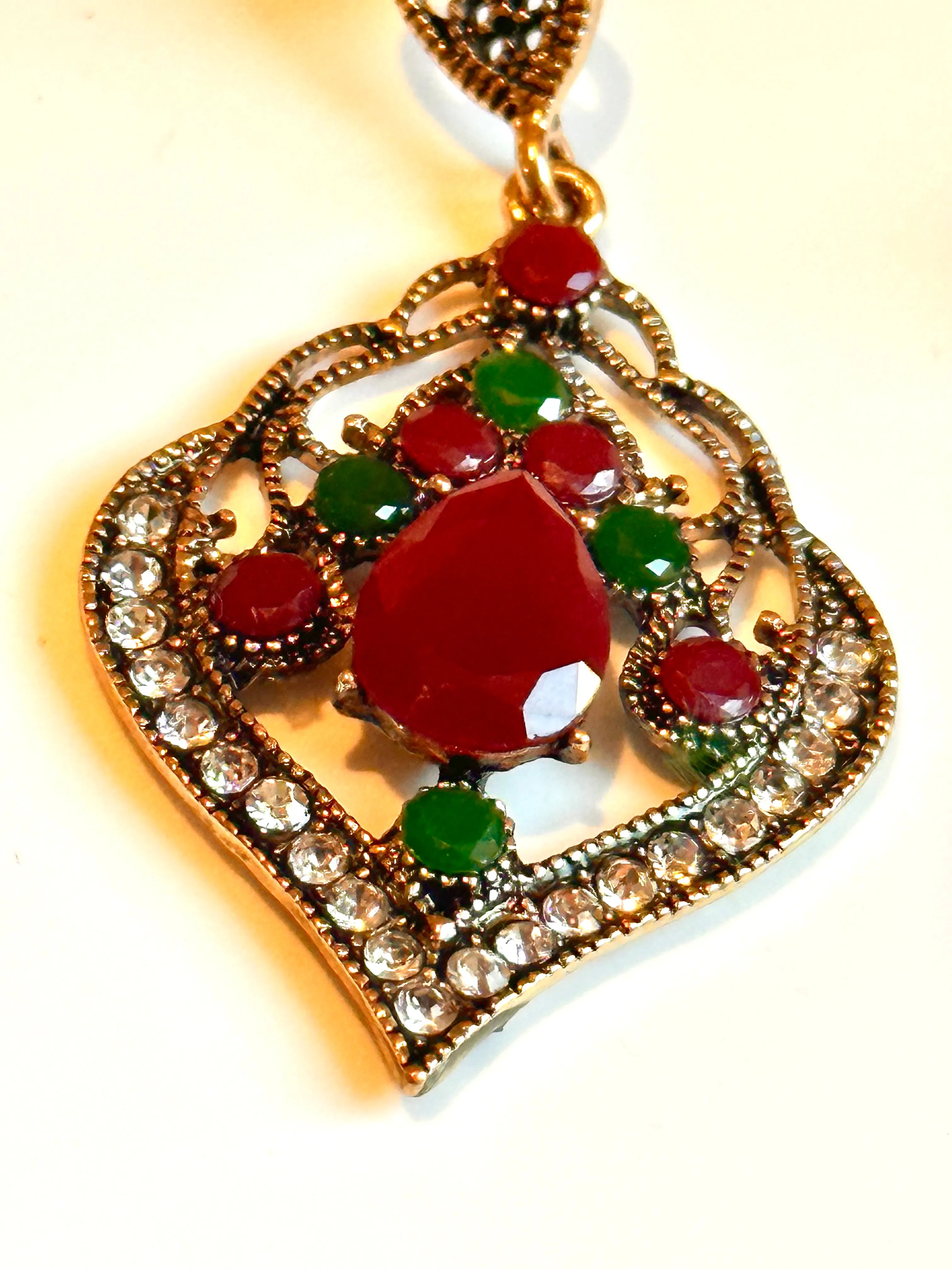 Timeless Charm Red Earrings