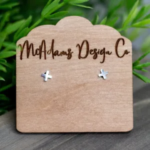 Tiny Silver X Studs