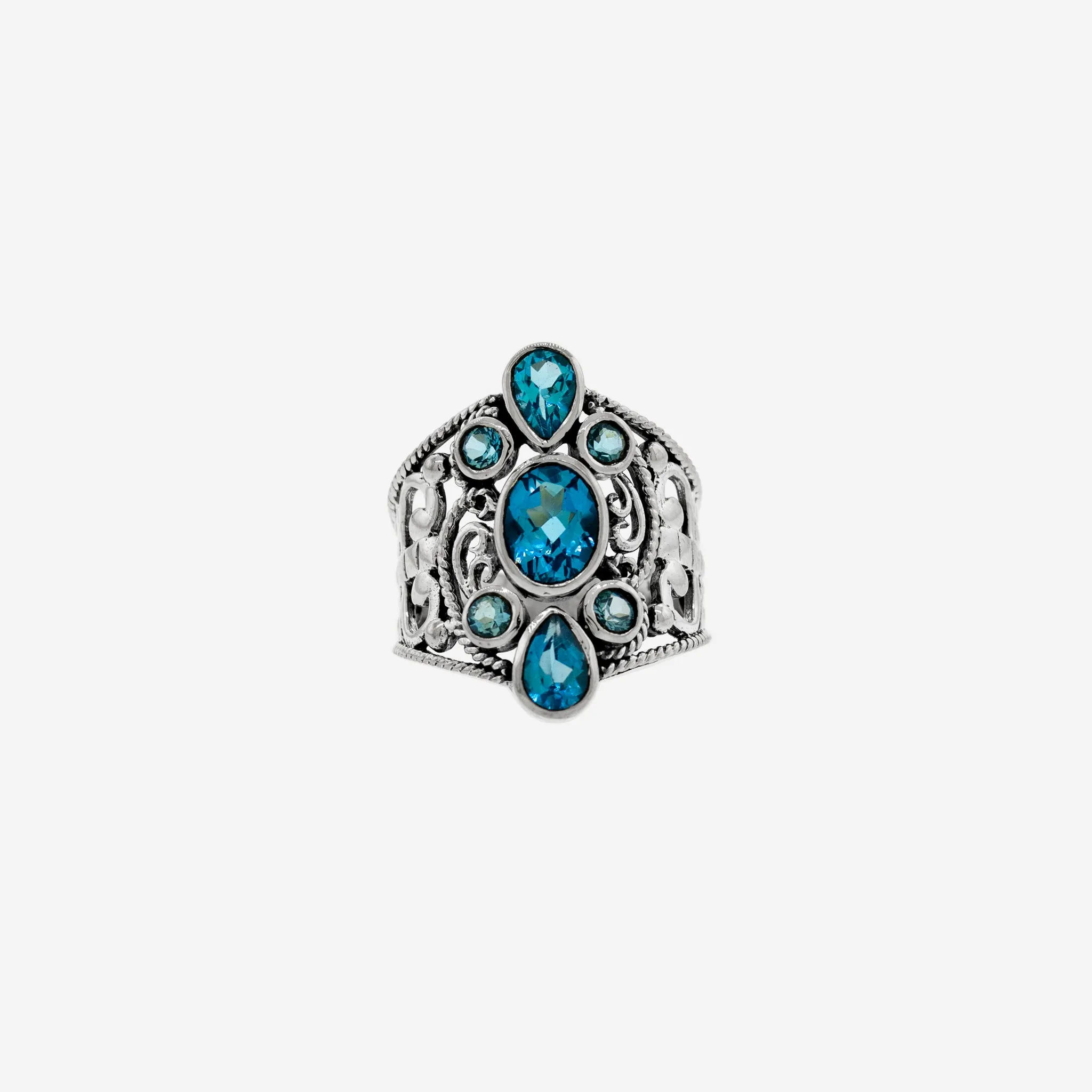 Various Beautiful Stone Rings with Filigree Cutout