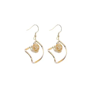 Venus Sphere Gold Earrings