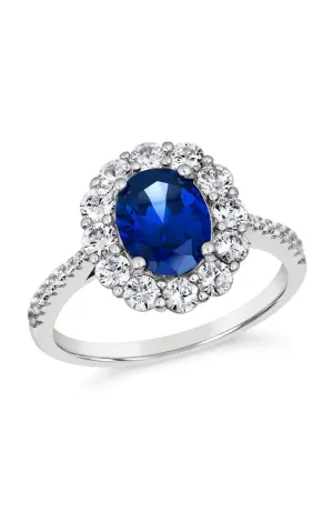 Victoria 01 Sapphire Blue Ring Size 8