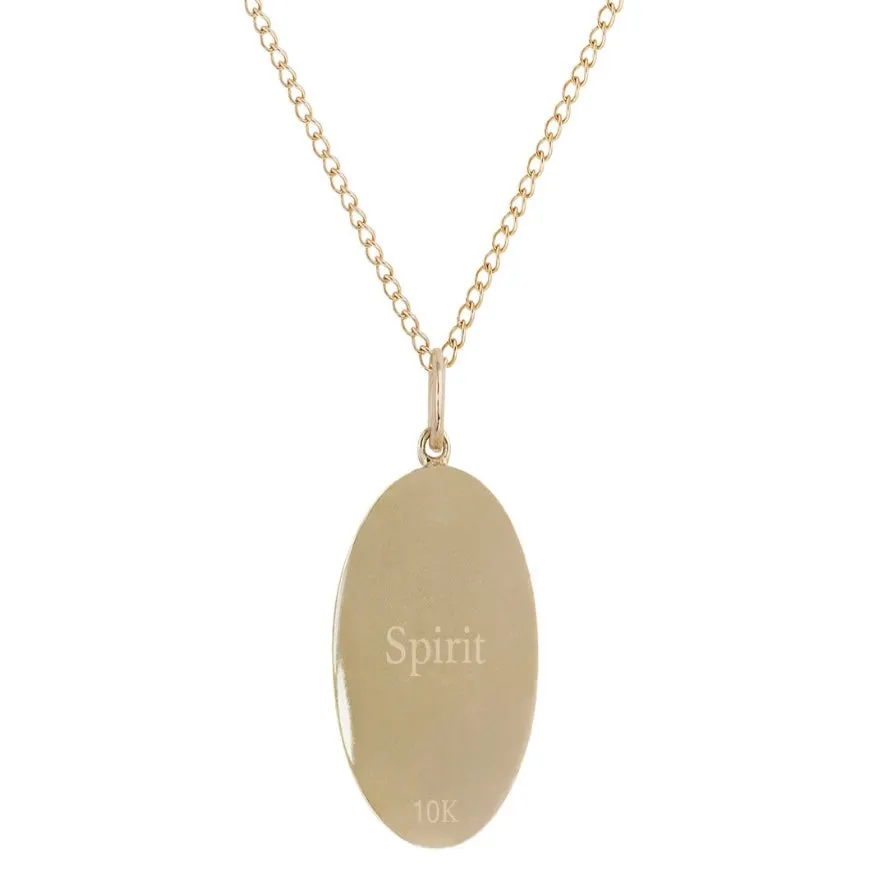 Zahava Heirlooms Palm Leaf Medium Token Necklace