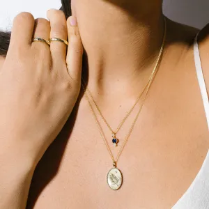 Zahava Heirlooms Palm Leaf Medium Token Necklace